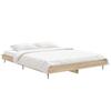 VidaXL Cadre de lit chêne sonoma 140x190 cm bois d'ingénierie 832280