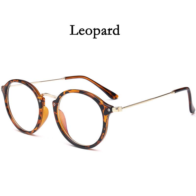 Blue Light Glasses Frame Computer Glasses Spectacles Round Transparent Female Women's Eyeglasses Frame Optical Frames Clear