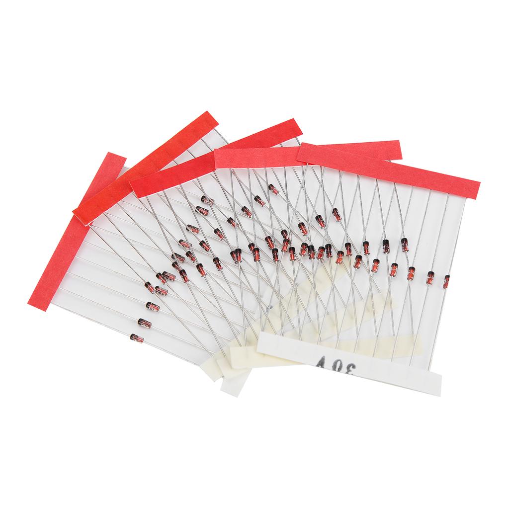 300Pcs Diodes Kit Low Power Consumption Stabilization Diode Assortment for Voltage References