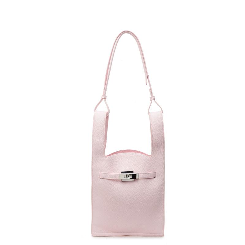 Lychee Pattern Portable Vegetable Basket Bag Women's New Trendy Niche Underarm Bag Fashionable Shoulder Messenger Bag