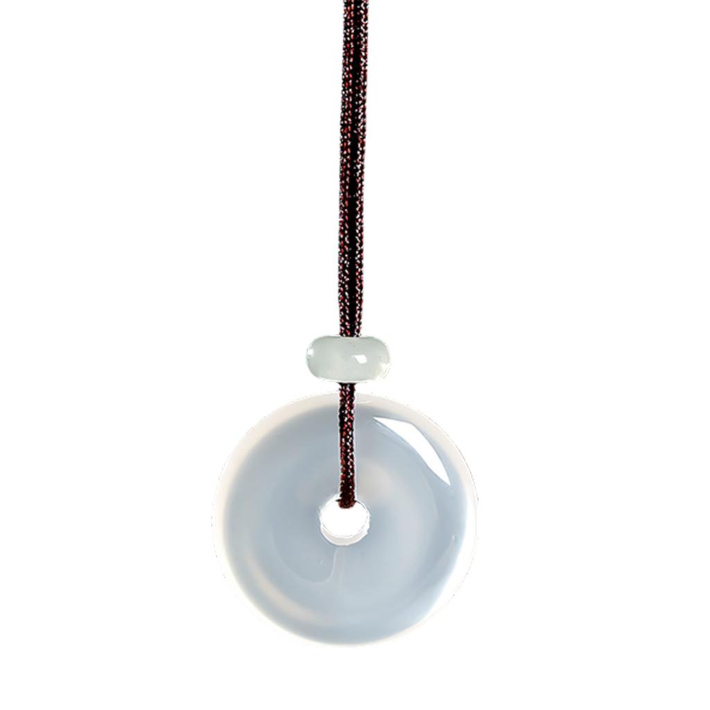 Stunning Natural Chalcedony Pendant Necklace Ethnic Style Clavicle Chain Jewelry Suitable For Women And Gifts