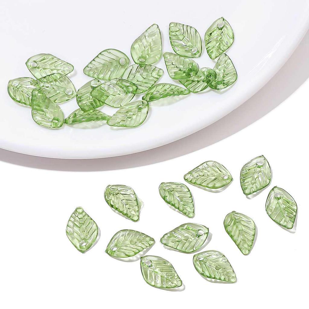 Acrylic Mini Tree Leaf Beads for DIY Jewelry: Handmade Necklaces, Bracelets, and Earrings Accessories