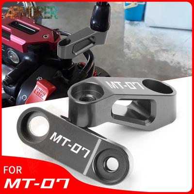 MT07 Rückspiegel Verlängerung Erhöhung Verlängerungsadapter Motorradzubehör Für YAMAHA MT-07 MT07 MT 07 2014 - 2022 2017