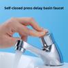 Public Kitchen Bathroom Time Delay Faucet Chrome Plated Self Closing Water Saving Faucets Basin Sink Taps Bathroom Faucet