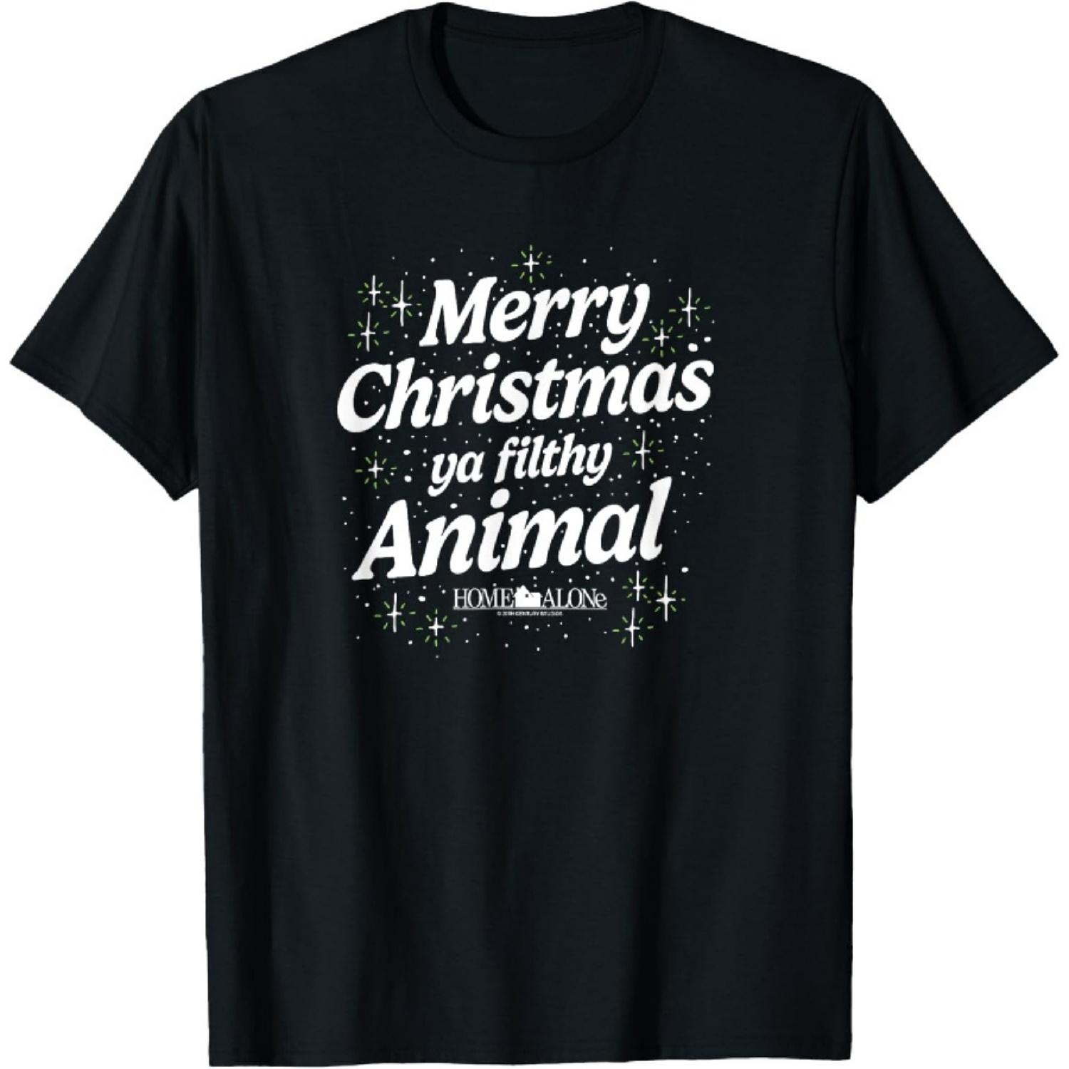 Home Alone - Merry Christmas Filthy Animal T-Shirt S