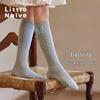 Little Naive Girls' Butterfly Mid-Calf Cotton Socks