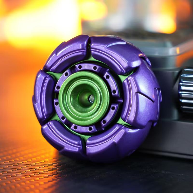 1PC Metal Fingertip Gyroscope with Rotating Chain Open Design Irritable EDC Stress Relief Toy for Relief And Entertainment
