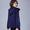 Felpa con cappuccio da donna a maniche lunghe Autunno e Inverno Nuova Stile coreano Taglia grande Ampia e aderente Giacca cardigan con cerniera per donna