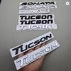 Hvmqy2 ABS SONATA TUCSON Styling Car Logo Letter Decal Tail Rear Trunk Emblem Badge Sticker For Hyundai Auto Decoration Accessories