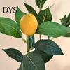 Lemon Branch Centerpiece Artificial Lemons Tree Branches Faux Greenery Stems with Lifelike Fruits Realistic Zero Care Fruit Fake Plants for