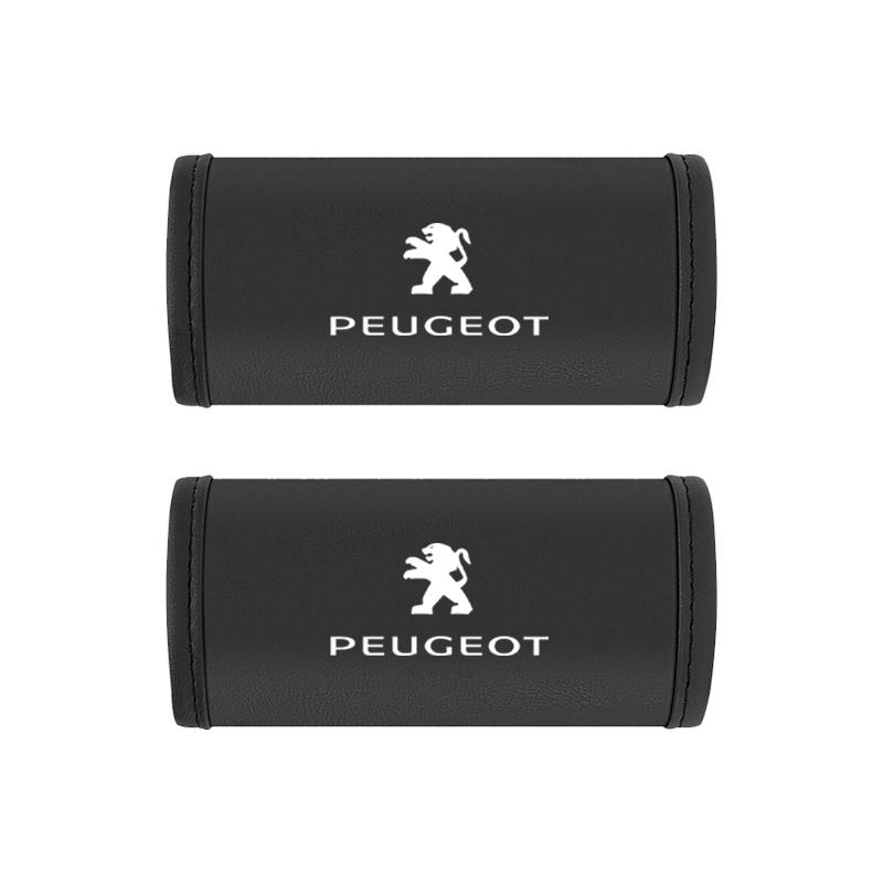 2Pc Car Anti Slip Pull Glove Car Interior Leather Handle Protector Cover For Peugeot 107 408 4008 308 3008 5008 508 2008 208 301