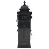 Aluminum Column Mailbox Vintage Style Rust Resistant Black
