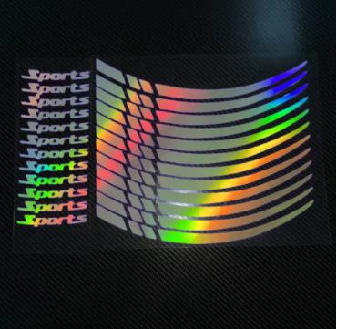 Motorcycle Wheel Rim Stripe Wheel Decal Tape Sticker 18-21 Inch Sport Wheel Decals Road Bike Reflective Sticker