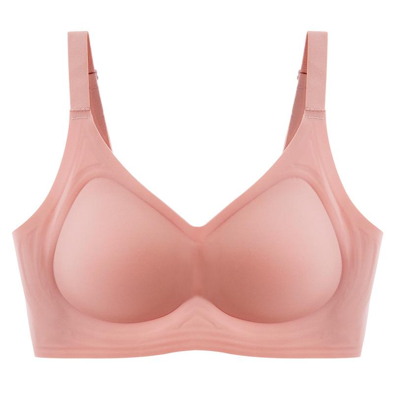 Big-size Seamless Bra for Women Without Steel Hooks Women's Cup-shaped Underwear That Gathers Breasts and Prevents Sagging