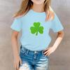 St. Patrick's Day Toddler Girl Boy T-Shirts Kids Top Boys And Girls Printed Short Sleeved T-shirt