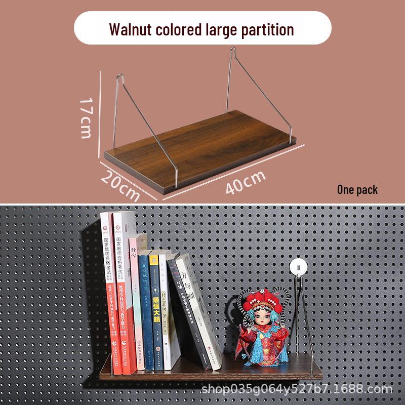 Pegboard Wall Organizer with Hooks - No-Drill Storage Rack for Entryway or Study Room.