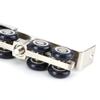 2Pcs Household 12 Wheels Hangers Roller Mute Sliding Door Gate Roller Pulley Door Closet Hardware Kit