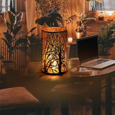 Candle Holder Stand Metal Candlestick Decorative Flower Vase Decoration