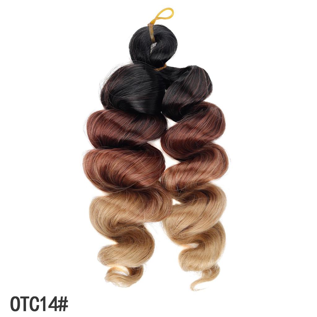 Short French Curly Crochet Hair Loose Wave Synthetic Braiding Hair Extensions for Black Women