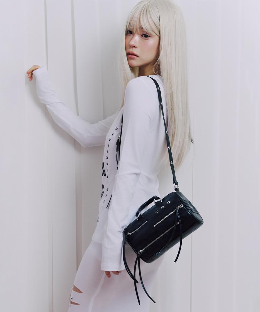 Illio Black Zipper Rider Mini Bag