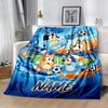 Bluey's Soccer Adventure Personalized Name Blanket Gift Customizable Blanket Durable Comfort Perfect for Nap Bedding Office Office Chair