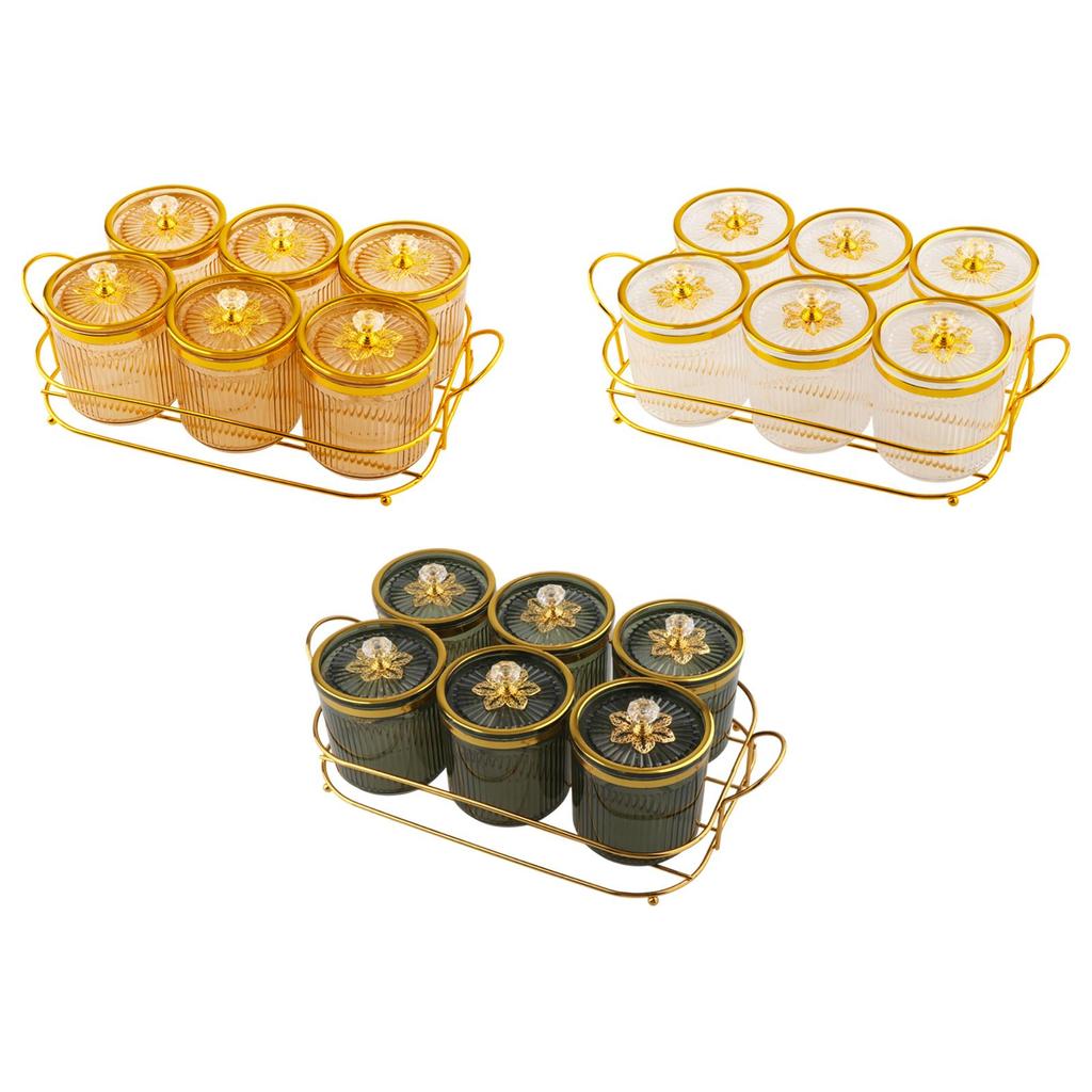 Divided Nut and Candy Serving Container with Lid Solid Pattern Luxury Tray for Family Dinner Appetizers