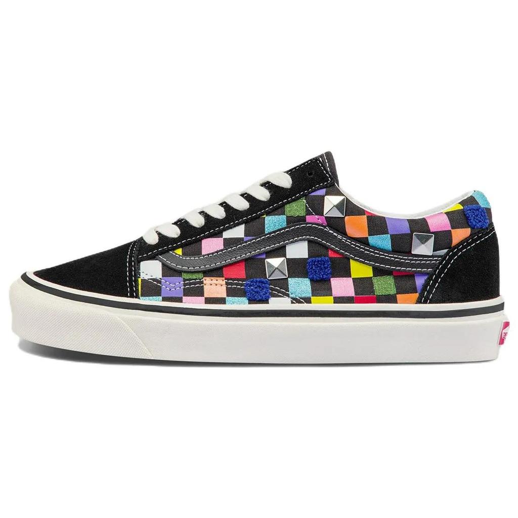Vans Old Skool 36 DX 'Anaheim Factory - Mix Checkerboard' (Unisex) Black / Multi-Color Skate Shoes VN0A54F3AWC