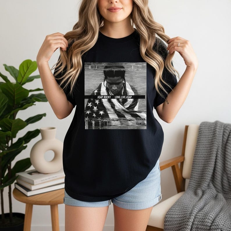 2026 Summer Fashion Trendy Tee ASAP Rocky Album Artwork T-shirt, Graphic Hip Hop Tour Tee, Vintage Rap Artist Shirt, Unisex  Music Lover Gift