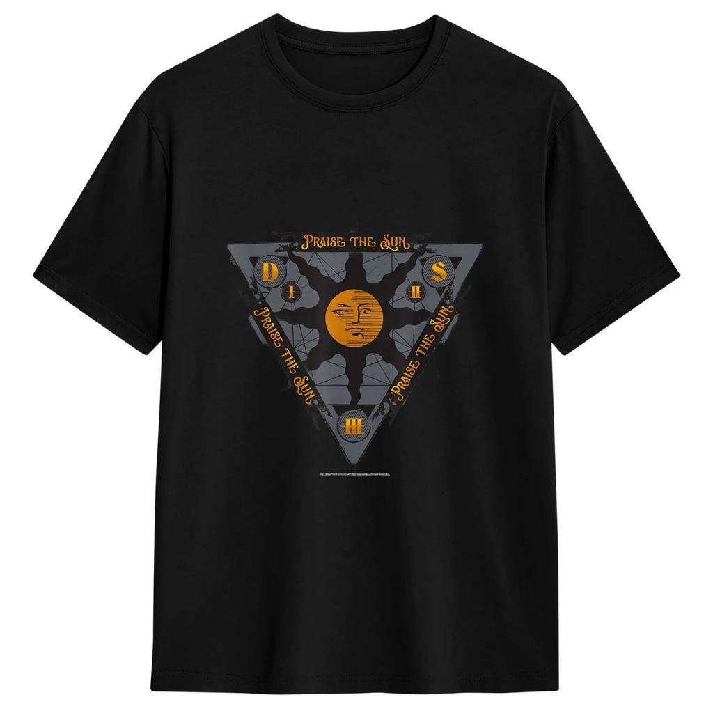 D-Dark Souls T-Shirts für Herren Baumwolle Lässig T-Shirt Rundhals T-Shirts Kurzarm Kleidung Übergröße