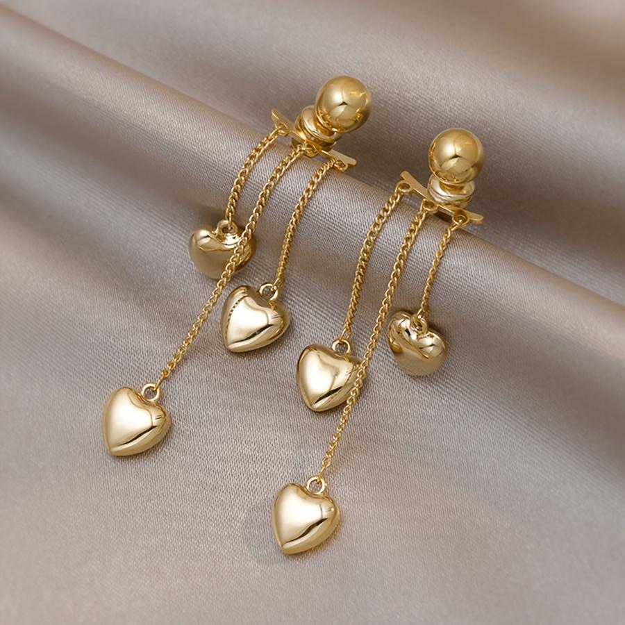 1Pair Sweet Elegant Love Tassel Earrings Ladies Holiday Birthday Dating Prom Party Vacation Shopping Daily Commuter Accessories