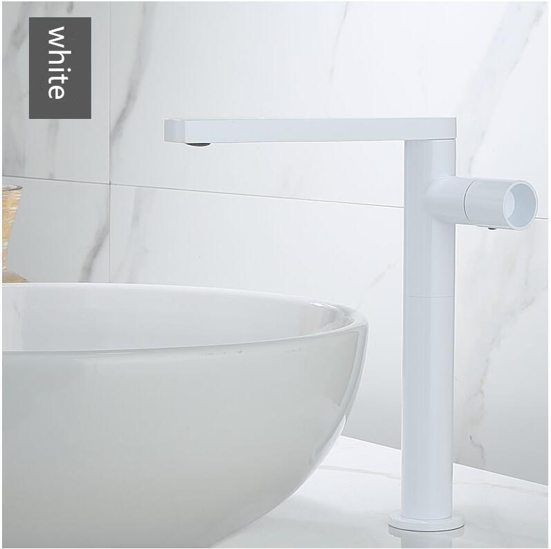 Basin Faucet Bathroom single lever hot and cold Brass Rotation Mixer Tap brush gold chrome black Basin Water Sink Mixer crane