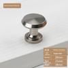 Home Decoration Silver Aluminum Single Hole Handle Modern Wardrobe Drawer Round Knob Kitchen Cabinet Furniture Small Door Handle