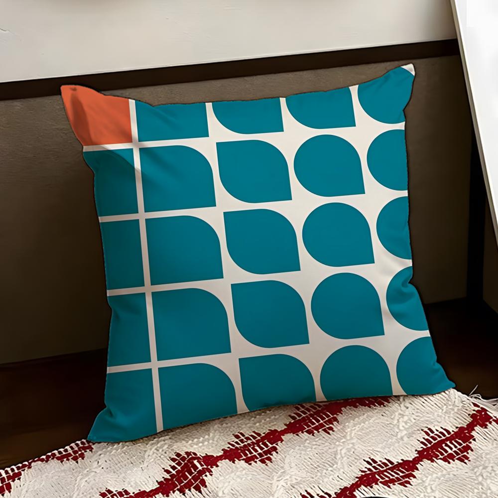 Abstract BBauhaus Geometry Cushion Cover Reversible Soft Durable Pillow Cover Home Car MultiScene Use for Daily Comfort