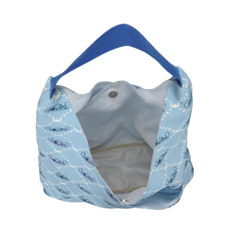 New Disney Stitch Series Canvas One Shoulder Handbag Regular Unisex Light Blue DHF41016-ST