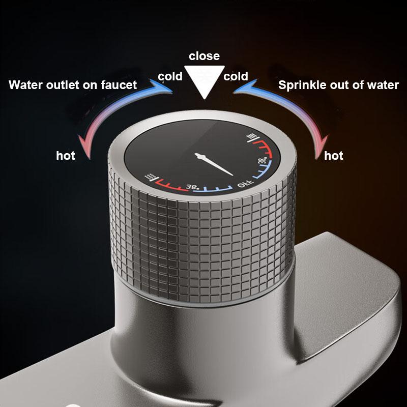 Brass Bathroom Shower Faucet Basin Faucets Wall Mounted Triple Tub Faucet Hot and Cold Water Mixing Valve Faucet