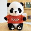 Adorable Panda Plush Toy with Outfit - Chengdu Souvenir and Festival Gift, Customizable with Logo.