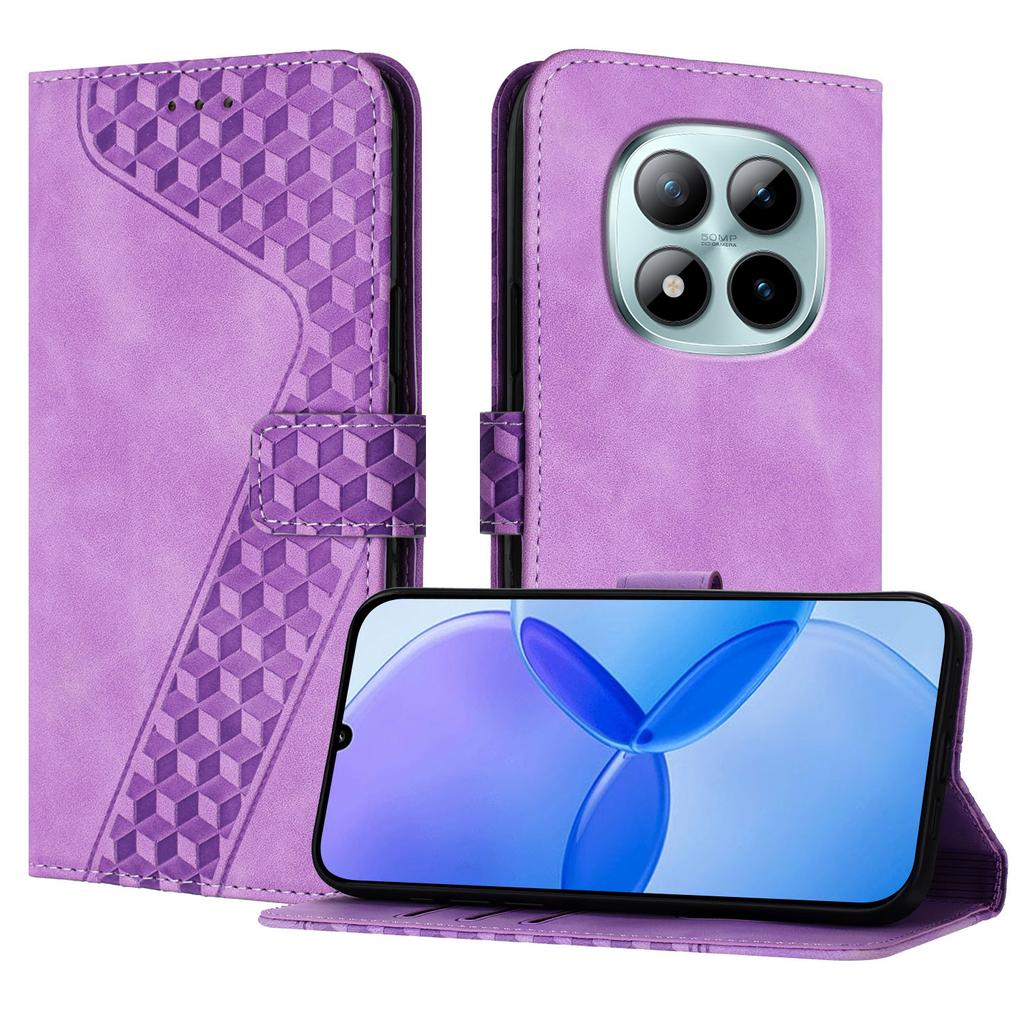 For Xiaomi Redmi Note 15 Pro+ 5G Leather Case 7-Shaped Pattern Wallet Stand Shockproof Phone Cover