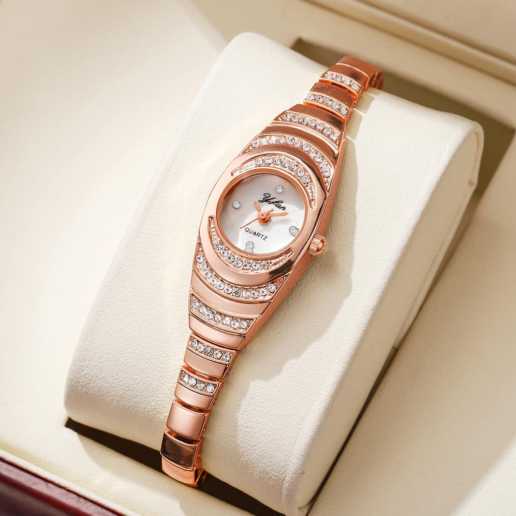 Elegant Women Watches Fashion Rhinestone Ladies Quartz Watch Bracelet Wristwatches Reloj Mujer