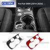 For Fiat 500X 2014 2015 2016 2017 2018      2024 2025 2026 Car Interior Real Soft Carbon Fiber Sticker