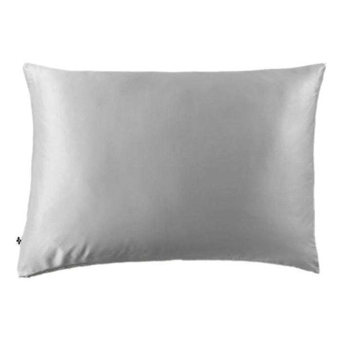 Taie d'oreiller "Soanne" Soie de mûrier l'Effet Papillon - Soanne Argent - Taie d'oreiller 50 x 70 cm