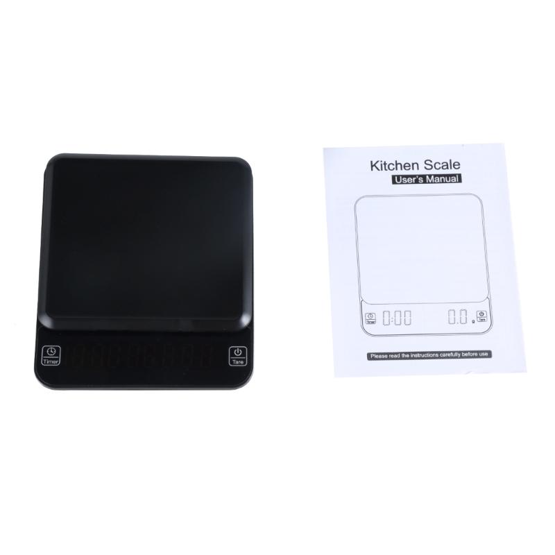 

Small 3KG/0.1G Coffee Measuring Scale With Builts In Timer Electronic Digital Coffee Scales For Home Offices Use