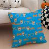 Kwaii Anime B-Blippis Pillow Case Anti-Dustmite Pillowcase Invisible Zipper Silky Short Plush Sofa Cushion Cover
