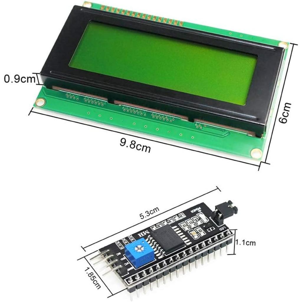 20x4 LCD-Displaymodul 2004 mit IIC/I2C/TWI serieller Schnittstellenadapter