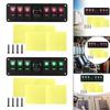 6 Gang Rocker Switch Panel, Voltmeter Premium Waterproof High Performance Versatile Voltage Display for Boats, SUV Cars,