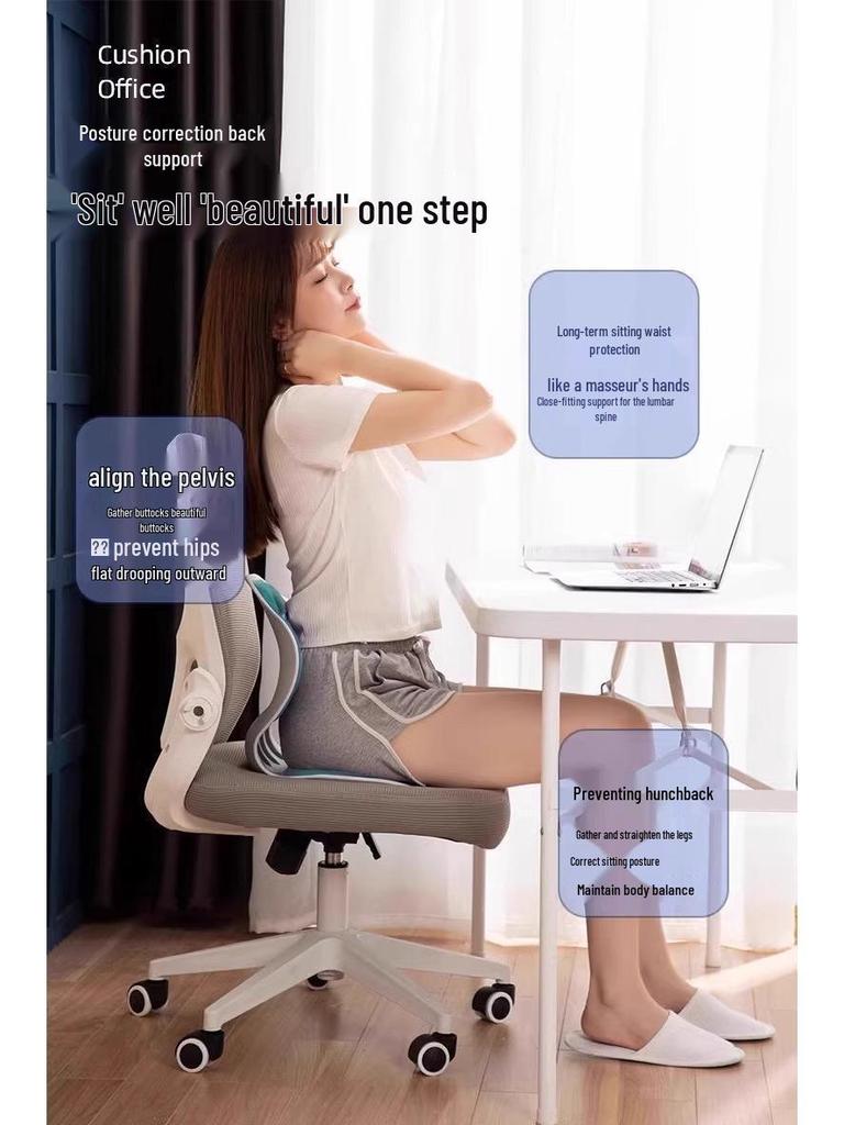 Ergonomisches Lendenstützkissen für längeren Sitzkomfort