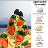 1pc Carrot Pattern Print Blanket   Lightweight Flannel Throw Blanket For Sofa, Bed, Living Room, Office, Outdoor Travel, Camping