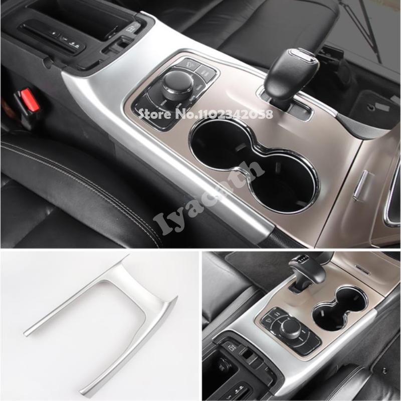 For Jeep Grand Cherokee WK2 2014- ABS Chrome Steering Wheel Door Bowl Window Lift Button Gear Box AC Vent Seat Back Cover