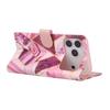 Apple 17Pro/16E Marble Patchwork Leather Case with Card Slot for iPhone Air