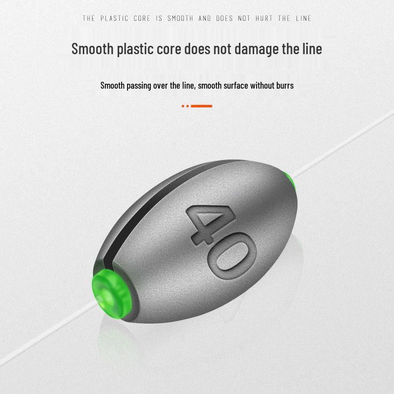 Japanese Hollow Olive-Shaped Lead Sinkers for Raft Fishing - Bridge Valve Accessories for Quick Bites & Long Casts