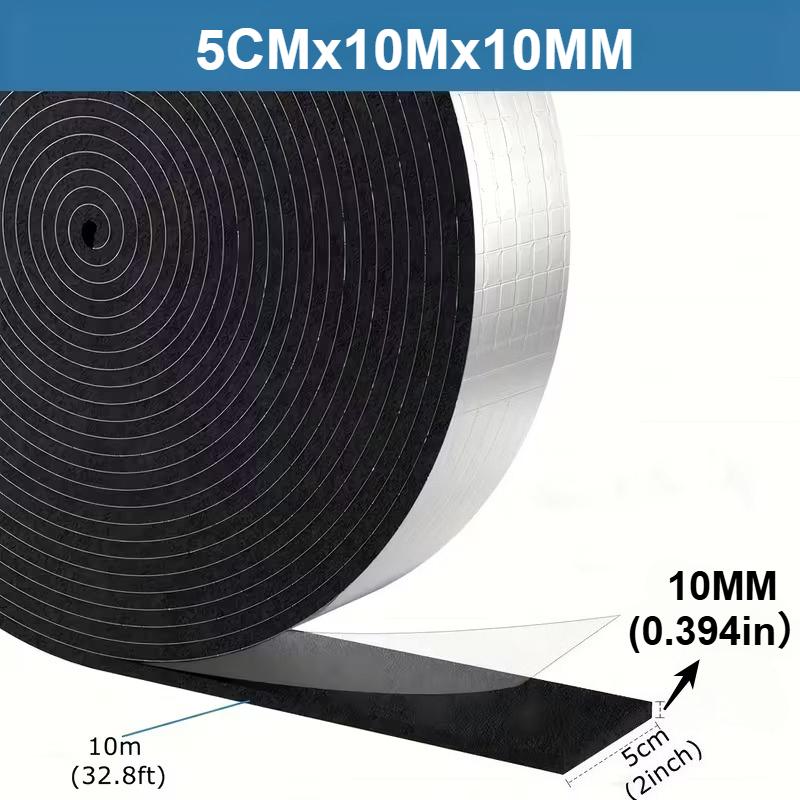 Anti-Freeze Pipe Wrap Tape for Winter Self-Adhesive Aluminum Foil Insulation Tape for Outdoor Water Pipe Cold Weather Protection